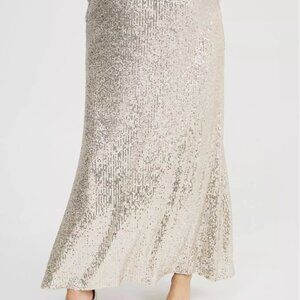 torrid sequin slip maxi skirt champange sequin
